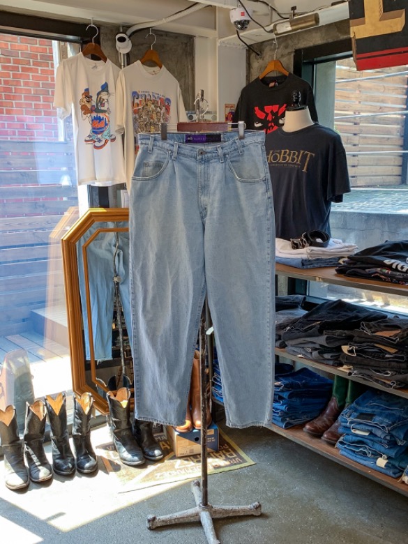(USA MADE)90&#039;S LEVI&#039;S SILVER TAB BAGGY FIT DENIM PANTS(34-35)
